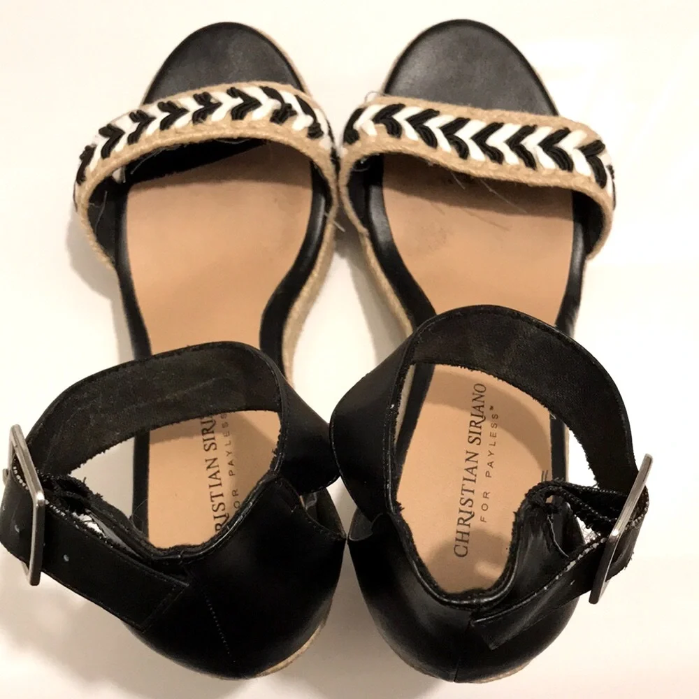 CHRISTIAN SORIANO Espadrille Platform Wedge Sandals - Picture 3 of 8